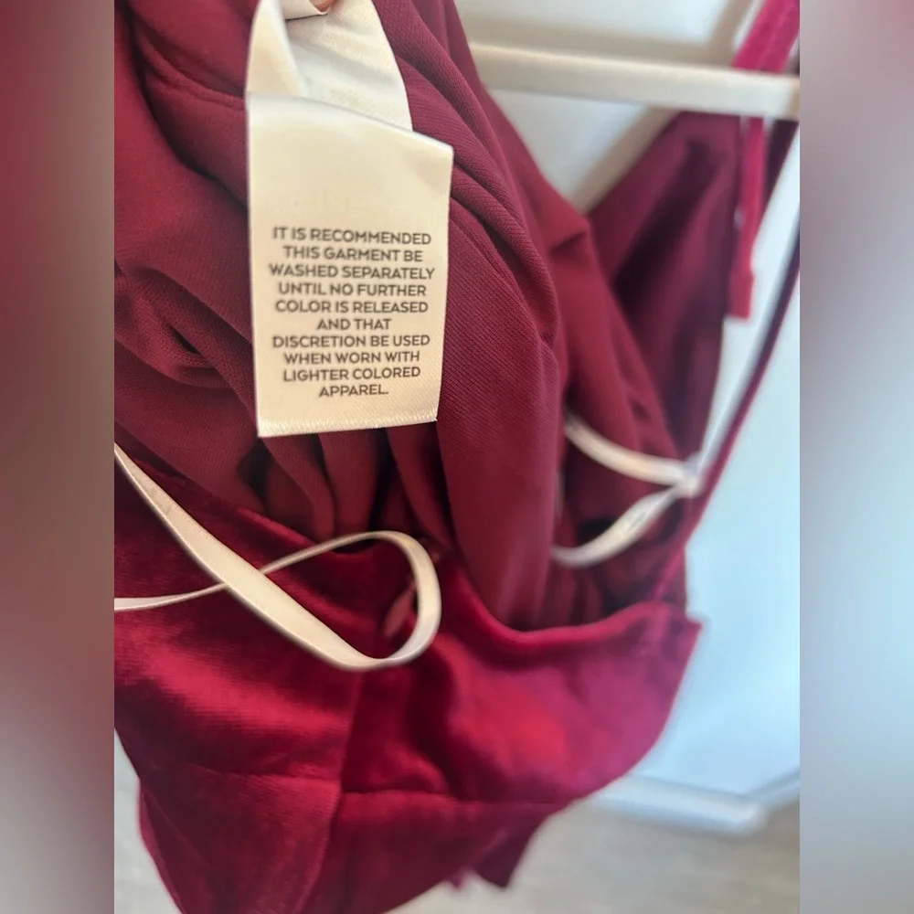 🆕 Lulu's Berry PinkVelvet Dress - Picture 12 of 13